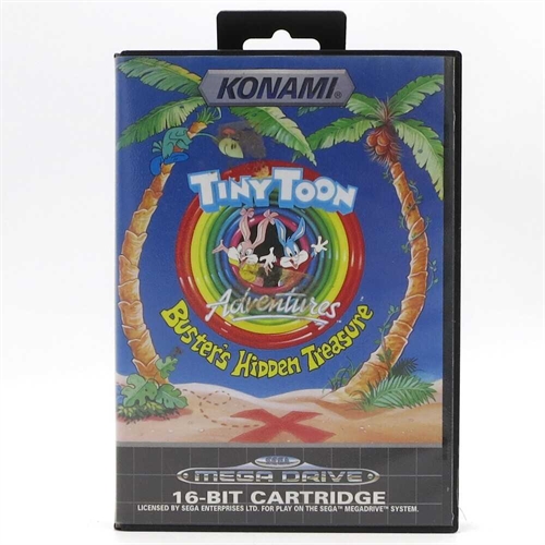 Tiny Toon Adventures - Buster's Hidden Treasure - Komplet I Æske - Sega Mega Drive Spil (B Grade) (Genbrug)